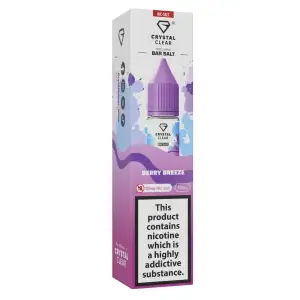 Berry Breeze Nic Salt E-Liquid by Crystal Clear Bar Salts 10ml